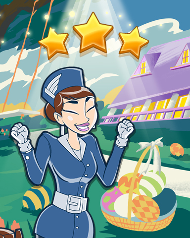 Jet Set Solitaire Easter Experience World Class Badge