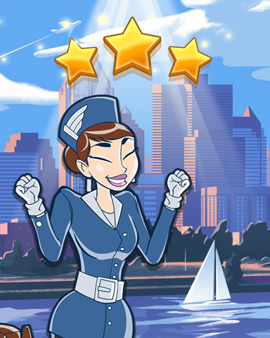 Jet Set Solitaire Montreal World Class Badge