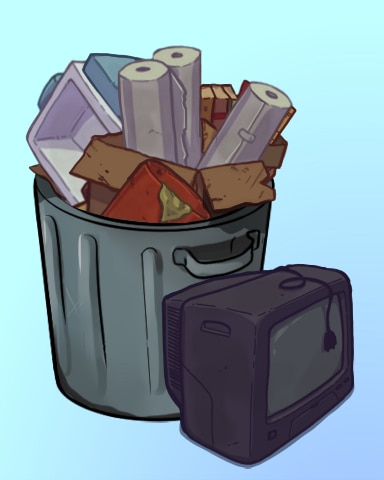 Quinn's Aquarium Junk Begone Badge