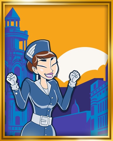 Jet Set Solitaire Madrid Extended Stay Coach Badge