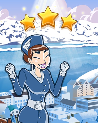 Jet Set Solitaire Reykjavik World Class Badge