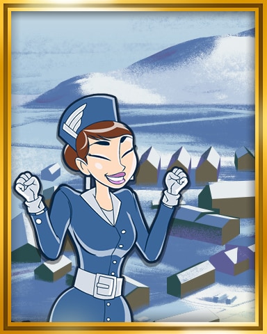 Jet Set Solitaire Antarctica Extended Stay Coach Badge