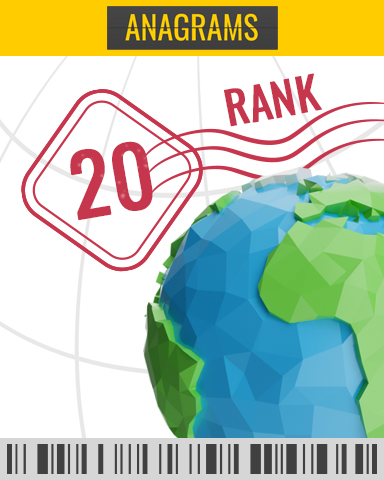 Anagrams Rank 20 Badge