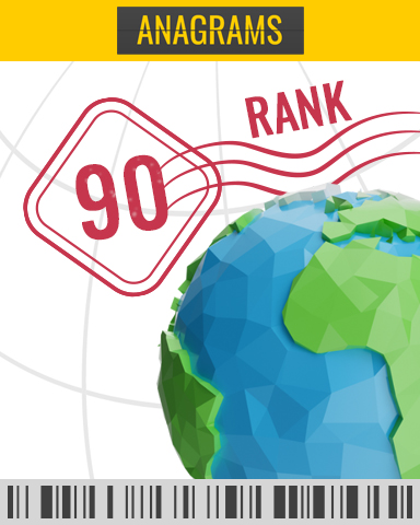 Anagrams Rank 90 Badge