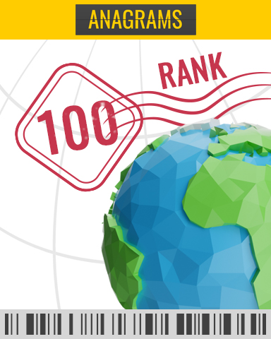 Anagrams Rank 100 Badge