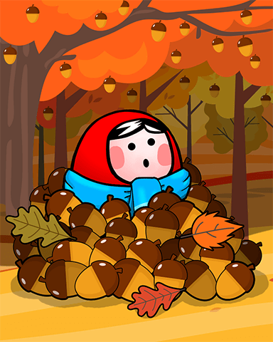 Trizzle Too Many acorns Badge