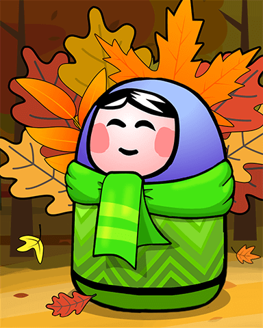 Trizzle Autumn Crown Badge