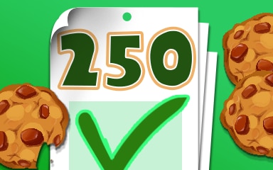 Cookie Connect Login 250 Badge