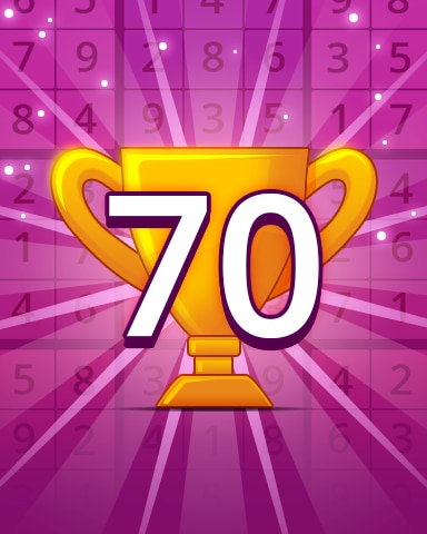 Pogo Daily Sudoku Rank 70 Badge