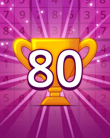 Pogo Daily Sudoku Rank 80 Badge
