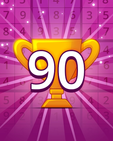 Pogo Daily Sudoku Rank 90 Badge