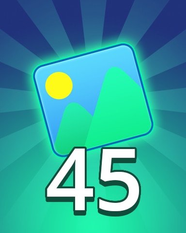 Pogo Daily Sudoku Theme 45 Badge