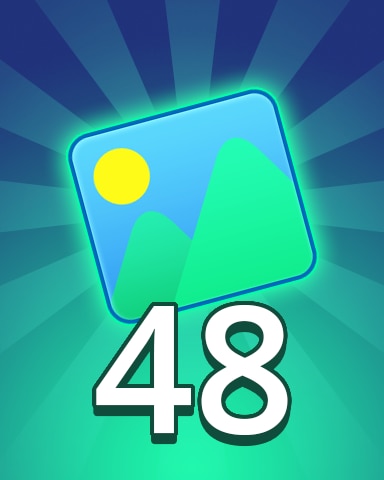 Pogo Daily Sudoku Theme 48 Badge