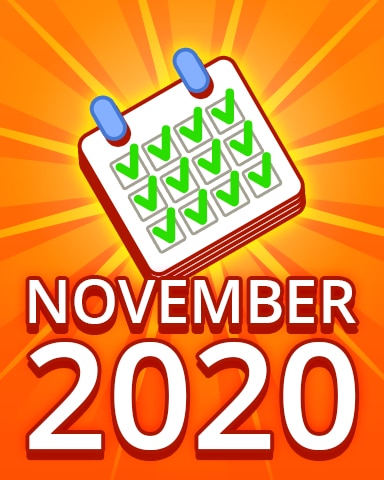 Pogo Daily Sudoku All Puzzles November 2020 Badge
