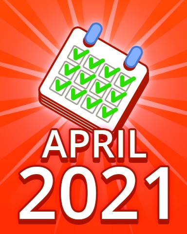Pogo Daily Sudoku All Puzzles April 2021 Badge