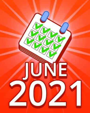 Pogo Daily Sudoku All Puzzles June 2021 Badge