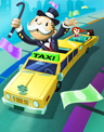 MONOPOLY The World Edition Luxury Taxi Badge