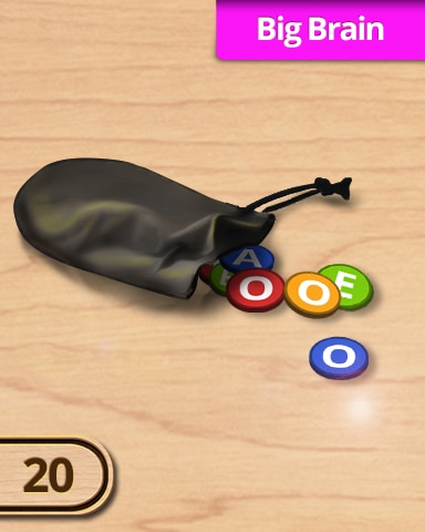 A Way With Words 20 Big Brain Challenge Badge