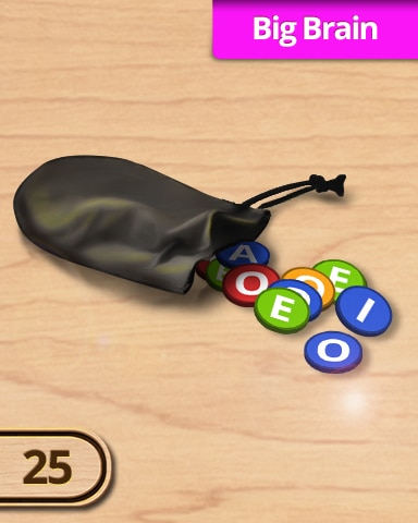 A Way With Words 25 Big Brain Challenge Badge