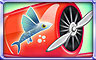 Aces Up Flying Fish Badge