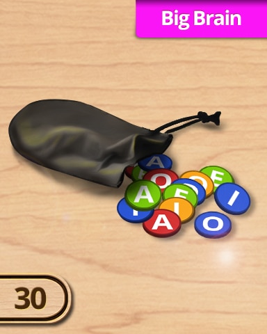 A Way With Words 30 Big Brain Challenge Badge