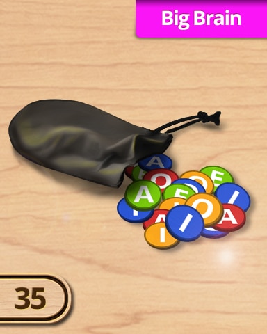 A Way With Words 35 Big Brain Challenge Badge