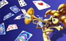 Pogo Blackjack Carnival Trumpet Shuffle Badge