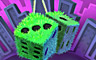 Pogo Dice City Roller Green Fuzz Badge