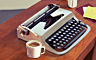 Claire Hart Classic The Self-Typing Typewriter Badge