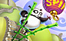 Pogo Panda Pai Gow Poker Brass Ring Badge