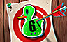 Pogo Quick Quack Bulls Eye Badge