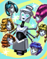 Makeover Madness Robot Receptionist Badge
