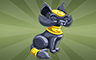 Poppit! Bingo Cat Statue Badge