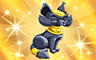 Poppit! Bingo Gold Cat Statue Badge