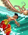 Ride The Tide Surfin' the Limbo Badge