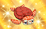 Poppit! Bingo Gold Stuffed Turtle Badge