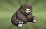 Poppit! Bingo Stuffed Teddy Bear Badge