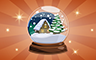 Poppit! Bingo Bronze Snow Globe Badge
