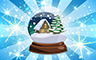 Poppit! Bingo Diamond Snow Globe Badge