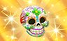 Poppit! Bingo Gold Skulls Badge