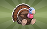 Poppit! Bingo Stuffed Turkey Badge