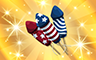 Poppit! Bingo Gold Fireworks Badge