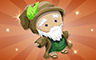 Poppit! Bingo Bronze Druid Doll Badge