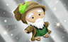 Poppit! Bingo Silver Druid Doll Badge
