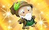 Poppit! Bingo Gold Druid Doll Badge