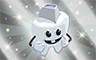 Poppit! Bingo Silver Stuffed Toothy Badge