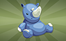 Poppit! Bingo Stuffed Rhino Badge