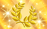 Poppit! Bingo Gold Wreath Badge