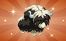 Poppit! Bingo Bronze Stuffed Yak Badge