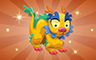 Poppit! Bingo Bronze Stuffed Dragon Badge